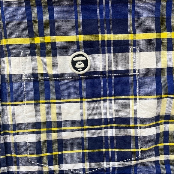 Bathing Ape Flannel Button Down Shirt (M) - Picture 8 of 15
